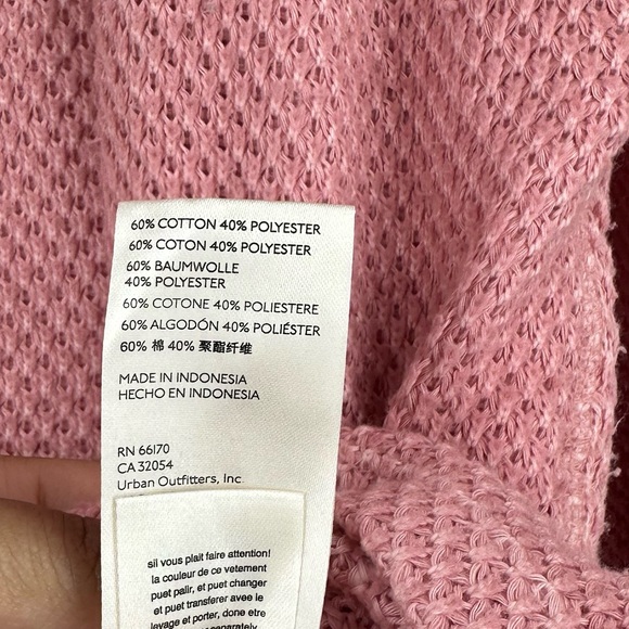 Free People She’s A Keeper Oversized Pink Blouse Tunic Size Extra Small Boho - Picture 8 of 9